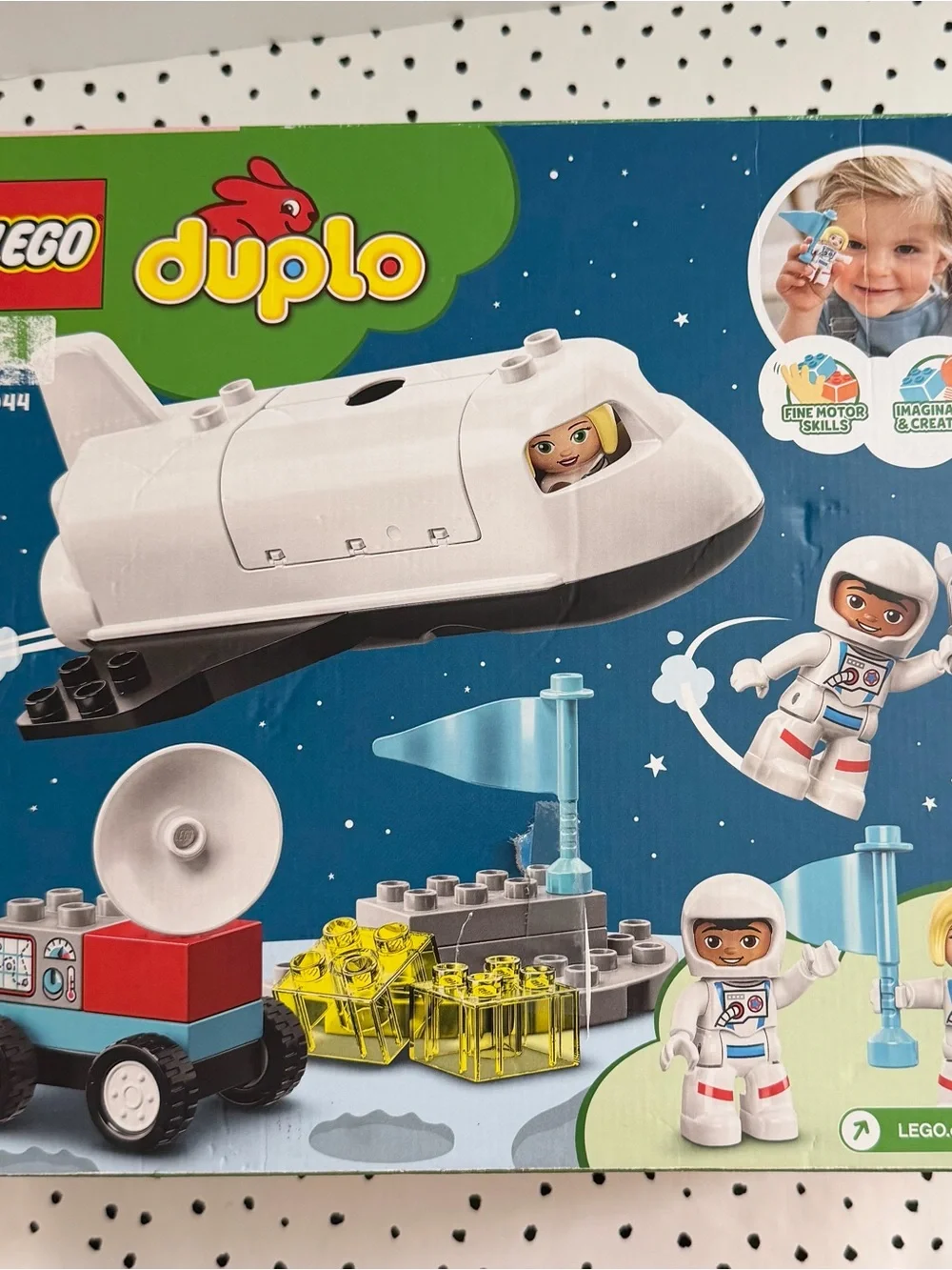 LEGO Duplo White Space Shuttle Mission Toy – 23 pcs